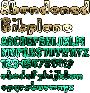 Zip file containing freeware truetype font