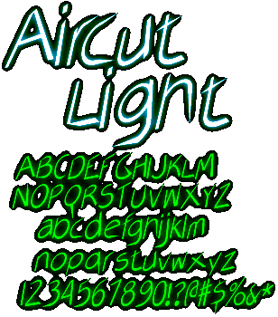 Zip file containing freeware truetype font