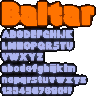 Zip file containing freeware truetype font