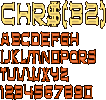 Zip file containing freeware truetype font