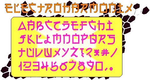 Zip file containing freeware truetype font