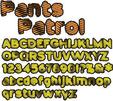 Zip file containing freeware truetype font