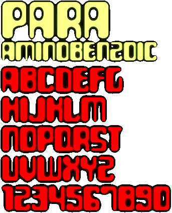 Zip file containing freeware truetype font