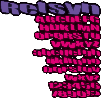 Zip file containing freeware truetype font