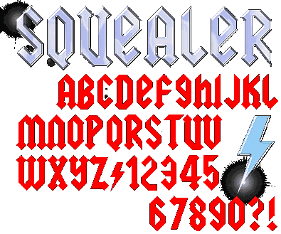 Zip file containing freeware truetype font