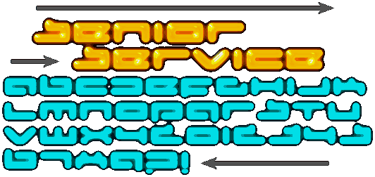 Zip file containing freeware truetype font