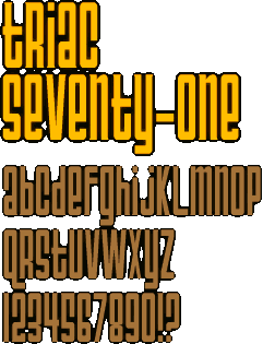 Zip file containing freeware truetype font