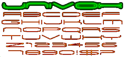 Zip file containing freeware truetype font